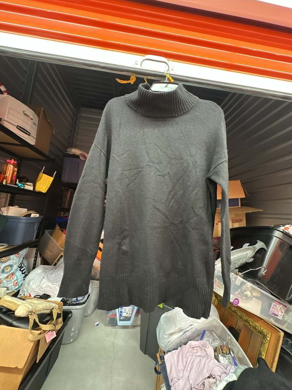 Saks Fifth Avenue Black Turtleneck Sweater Size S